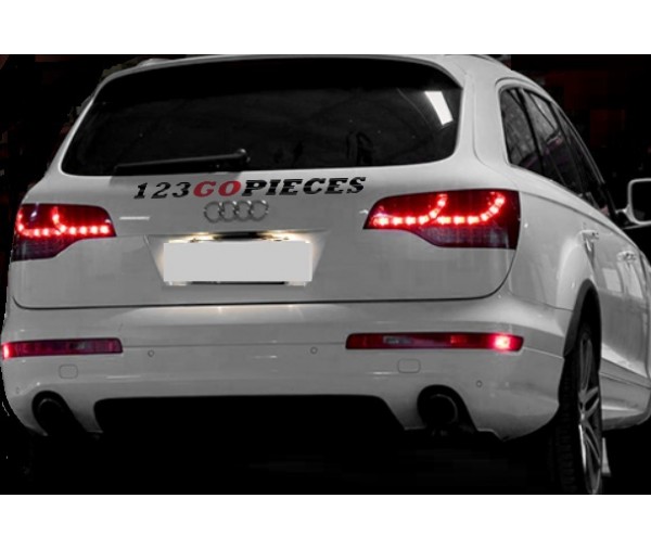 Feu Arrière LED Pour Audi Q7 4L (2006-2015) - Droit, Réflecteur Stop/brouillard, Rouge